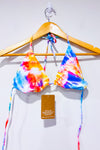 Haut de maillot de bain triangle tie-dye multicolore* seconde main - Hobie- La Penderie du Paradis