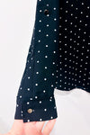 Blouse fluide noire Ă  pois (m)-Reitmans-La Penderie du Paradis đ