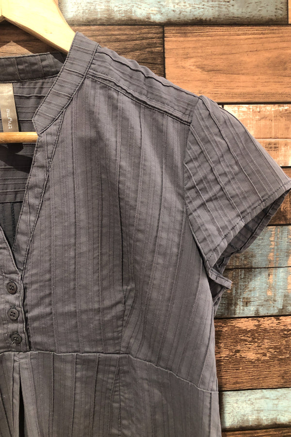 Blouse texturée grise (m) seconde main Thyme