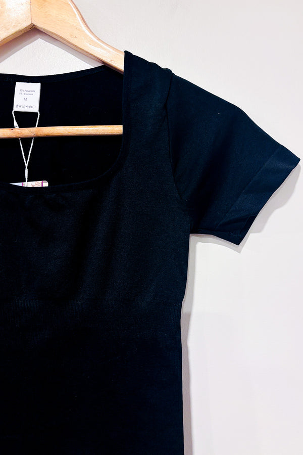 Bodysuit noir à encolure carrée (m)-HeyShape-La Penderie du Paradis 🕊