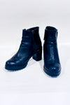 Bottes noires en cuir Amaliaa Ă talon* seconde main - Steve Madden- La Penderie du Paradis