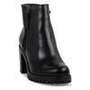 Bottes noires en cuir Amaliaa Ă talon* seconde main - Steve Madden- La Penderie du Paradis