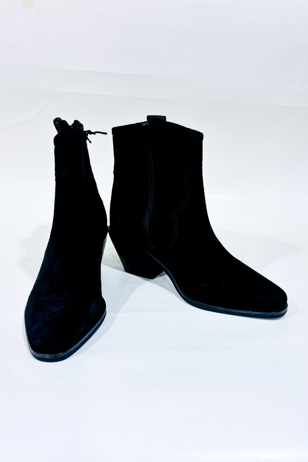 Bottes western noires en suède Forever Comfort* seconde main - Next- La Penderie du Paradis