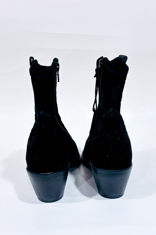 Bottes western noires en suède Forever Comfort* seconde main - Next- La Penderie du Paradis