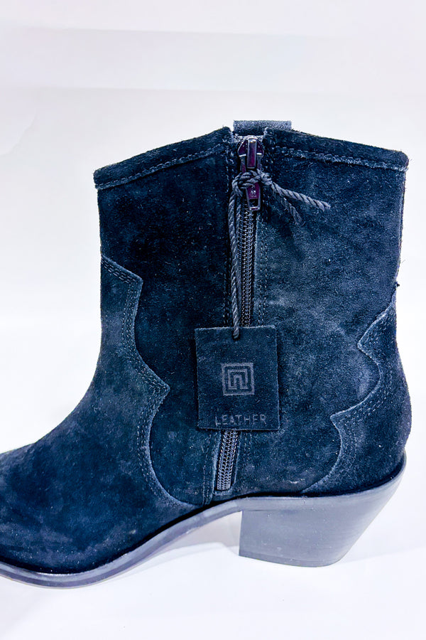 Bottes western noires en suède Forever Comfort* seconde main - Next- La Penderie du Paradis