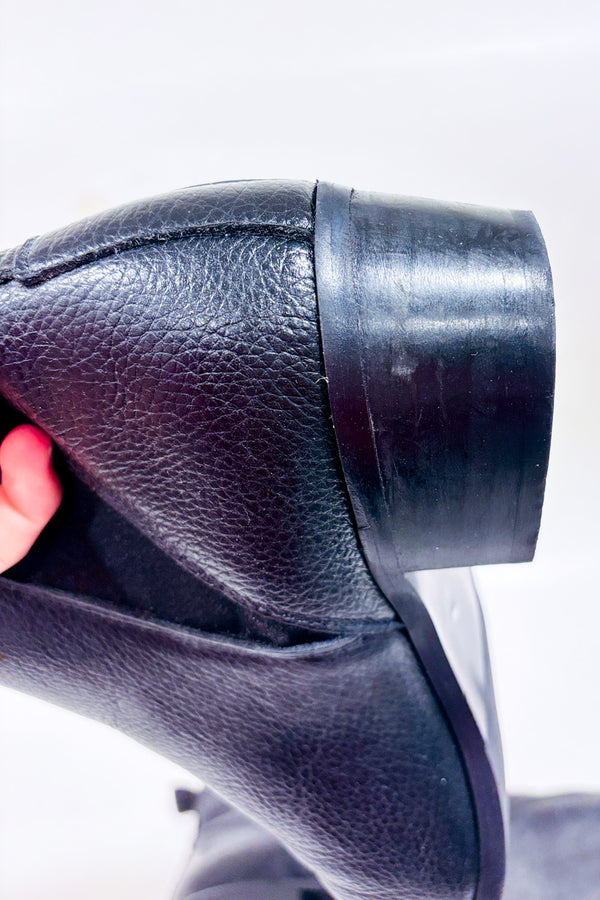 Bottes noires à talon bloc* seconde main - Vero Moda- La Penderie du Paradis