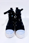 Bottes plateformes noires à lacets* seconde main - Michael Kors- La Penderie du Paradis