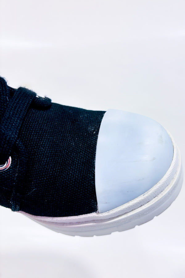 Bottes plateformes noires à lacets* seconde main - Michael Kors- La Penderie du Paradis
