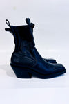 Bottes noires à talon bloc* seconde main - Zara- La Penderie du Paradis