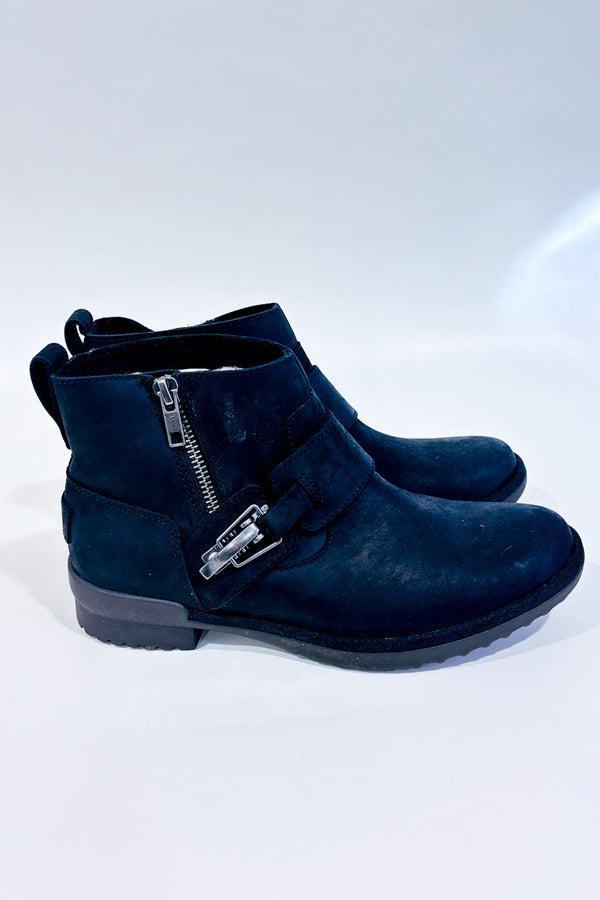 Bottes noires doublure en mouton (6.5)-Ugg-La Penderie du Paradis đ