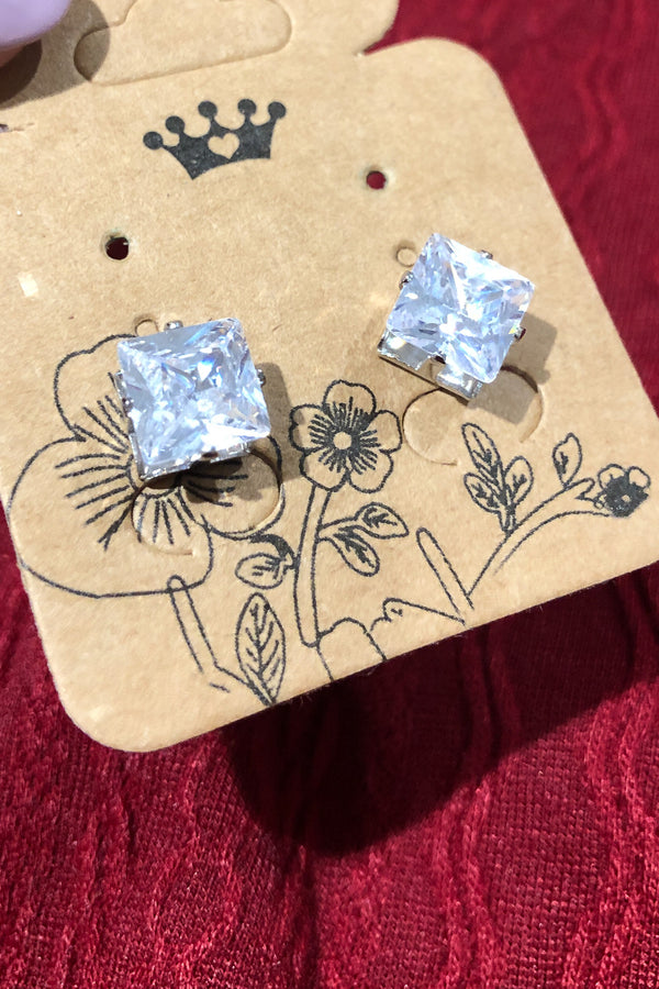 Boucle d'oreilles diamant argent seconde main Autres