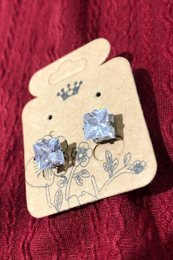 Boucle d'oreilles diamant argent seconde main Autres