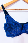 Soutien-gorge bleu en dentelle seconde main - Victoria's Secret- La Penderie du Paradis