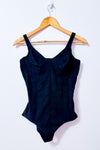 Body gainant noir en dentelle seconde main - Flexees- La Penderie du Paradis