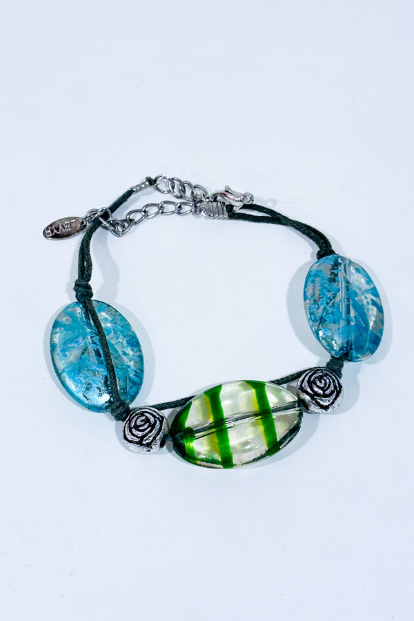 Bracelet de pierres vertes et bleues-Autres-La Penderie du Paradis 🕊