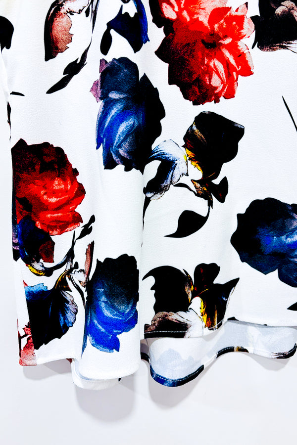 Camisole blanche fleurie (m) seconde main Tristan