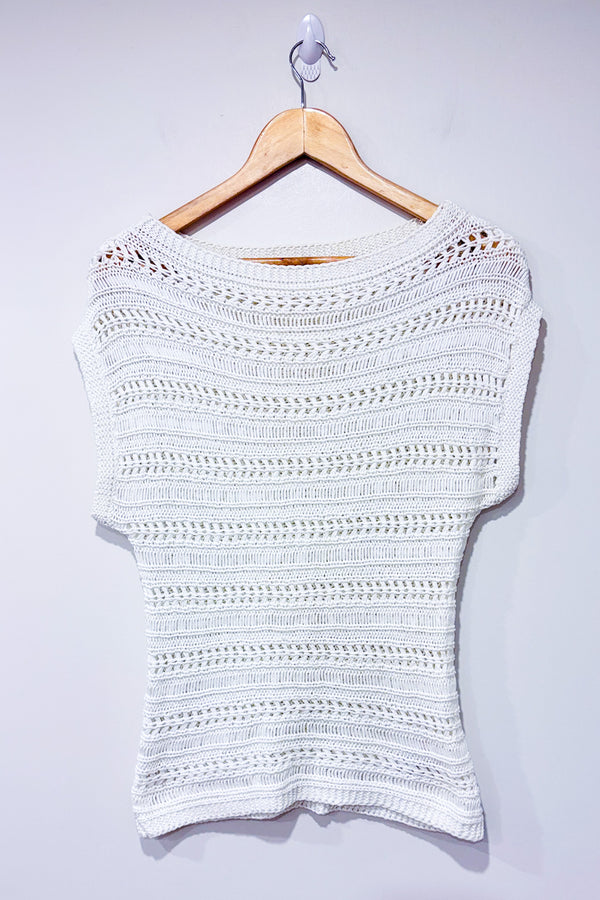 Haut blanc en maille (xs)-Hatley-La Penderie du Paradis 🕊