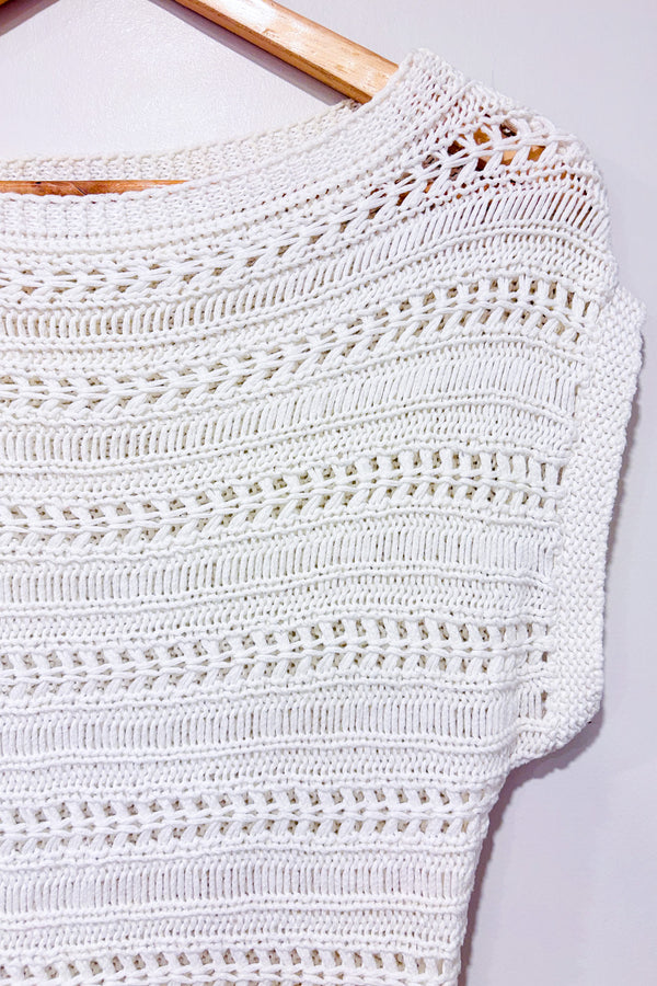 Haut blanc en maille (xs)-Hatley-La Penderie du Paradis 🕊