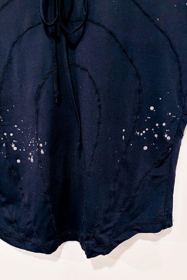 Camisole noire avec gouttelettes or (s)-Foxy Jeans-La Penderie du Paradis 🕊