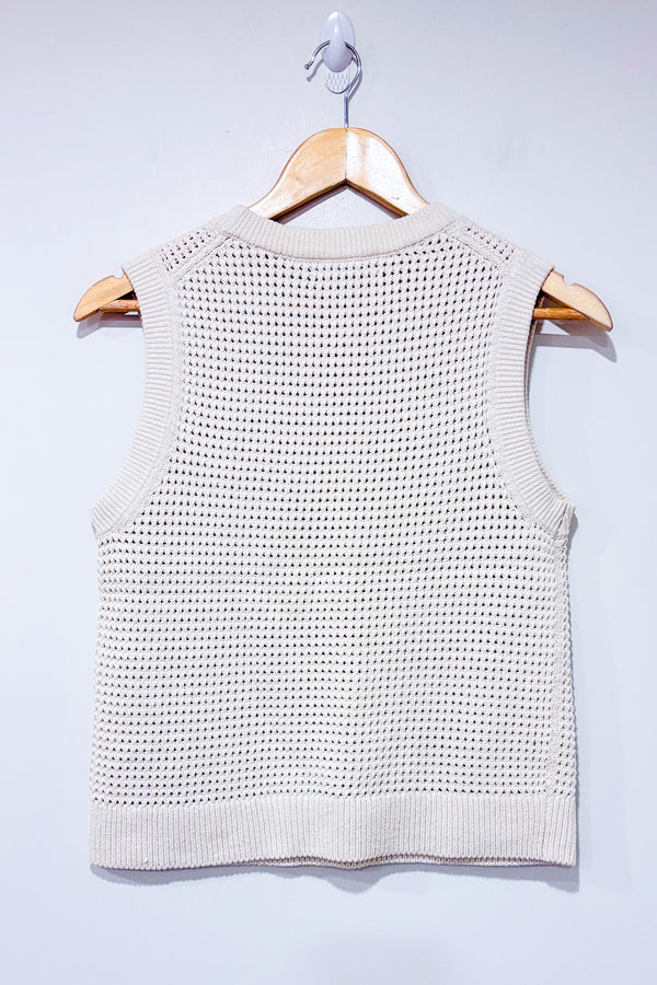 Débardeur beige en maille (xs)-Banana Republic-La Penderie du Paradis 🕊