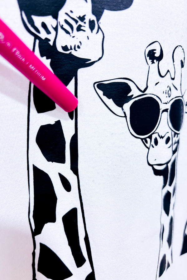 Camisole blanche avec girafes (s)-SHEIN-La Penderie du Paradis 🕊