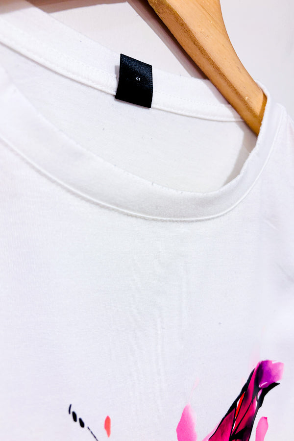 Camisole blanche avec papillon (s)-SHEIN-La Penderie du Paradis 🕊