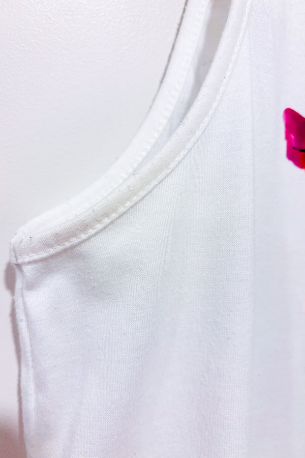 Camisole blanche avec papillon (s)-SHEIN-La Penderie du Paradis 🕊