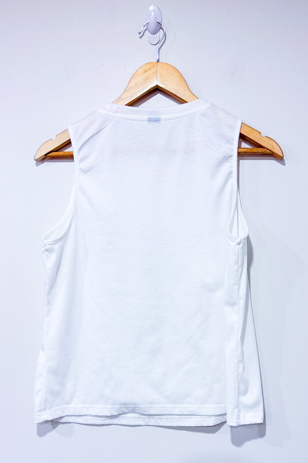 Camisole blanche avec papillon (s)-SHEIN-La Penderie du Paradis 🕊