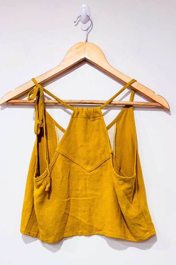 Camisole coupé moutarde (xs)-Cokluch-La Penderie du Paradis 🕊