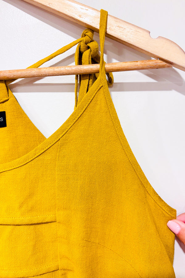 Camisole coupé moutarde (xs)-Cokluch-La Penderie du Paradis 🕊