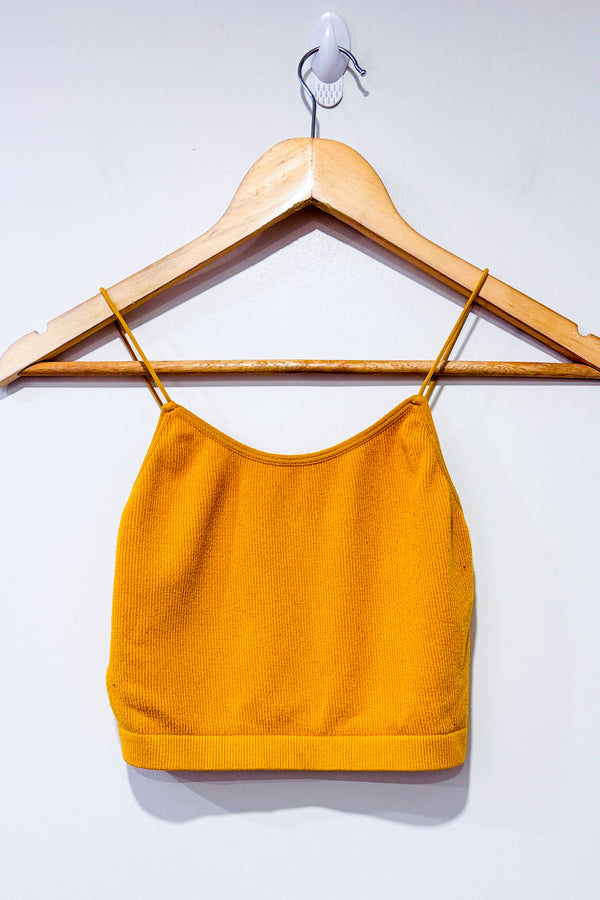 Camisole coupée côtelée jaune (s)-Autres-La Penderie du Paradis 🕊