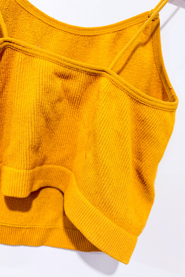 Camisole coupée côtelée jaune (s)-Autres-La Penderie du Paradis 🕊