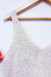 Camisole ample beige en maille (m)-Joe Fresh-La Penderie du Paradis 🕊