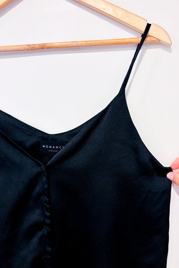 Camisole fluide noire à boutons (s)-Womance-La Penderie du Paradis 🕊