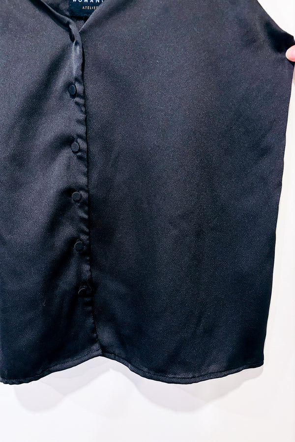 Camisole fluide noire à boutons (s)-Womance-La Penderie du Paradis 🕊