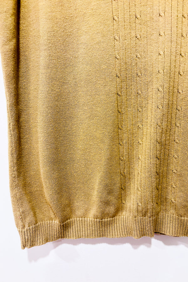 Débardeur vintage taupe en tricot à col haut (l)-Grenier-La Penderie du Paradis 🕊