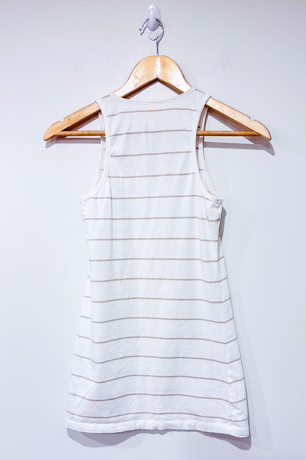 Camisole blanche et beige rayée (s)-Lolë-La Penderie du Paradis 🕊