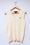 Débardeur beige en tricot (m) *-Ralph Lauren-La Penderie du Paradis 🕊