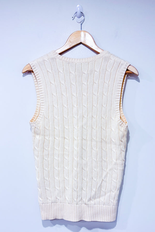 Débardeur beige en tricot (m) *-Ralph Lauren-La Penderie du Paradis 🕊