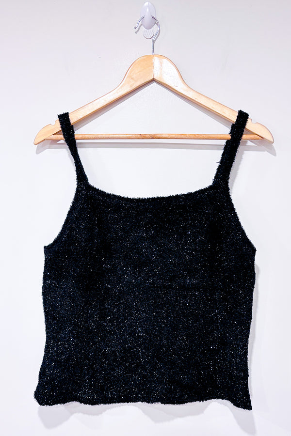 Camisole vintage noire scintilante (l)-Beechers Brook-La Penderie du Paradis 🕊
