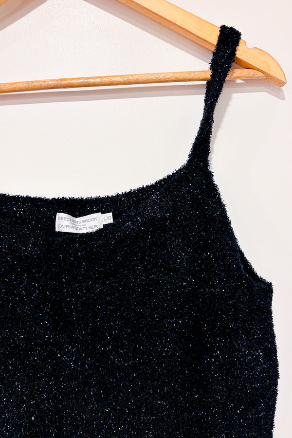 Camisole vintage noire scintilante (l)-Beechers Brook-La Penderie du Paradis 🕊