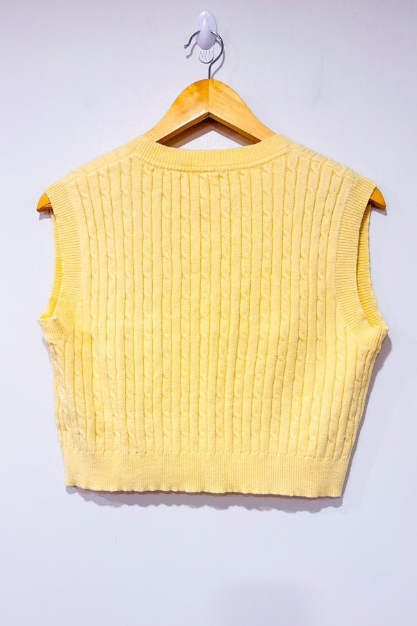 Débardeur jaune en tricot (xs)-Simons-La Penderie du Paradis 🕊