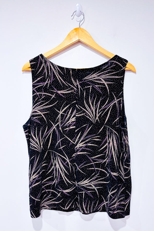 Camisole noire et mauve scintillante (1X)*-Laura-La Penderie du Paradis 🕊