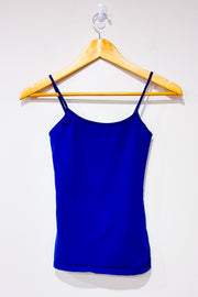 Basic indigo tank top (s)