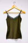 Camisole kaki basic avec dentelle (xs) seconde main - RW&CO.- La Penderie du Paradis