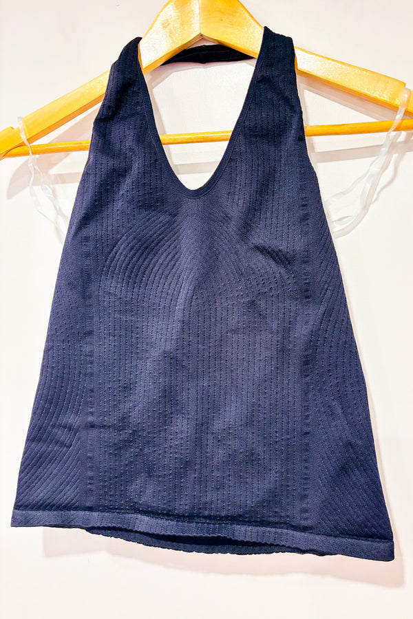 Camisole noire extensible à haut licou seconde main - Lily Morgan- La Penderie du Paradis