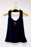 Camisole noire avec araignée rouge haut licou seconde main - SHEIN- La Penderie du Paradis