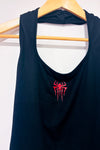 Camisole noire avec araignée rouge haut licou seconde main - SHEIN- La Penderie du Paradis