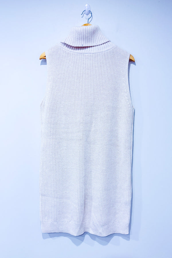 Tunique crème en tricot à col roulé* seconde main - Lolë- La Penderie du Paradis