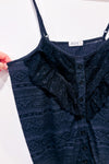 Camisole noire et grise avec dentelle seconde main - Ardene- La Penderie du Paradis